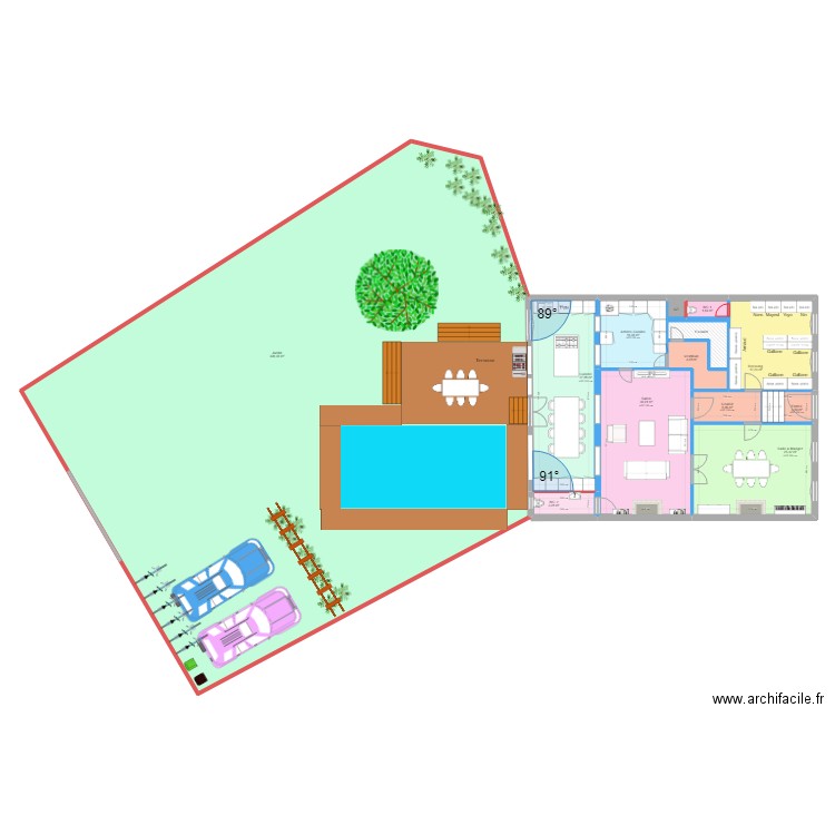 CONDORCET RDC PRO TERRASSE V4. Plan de 13 pièces et 531 m2