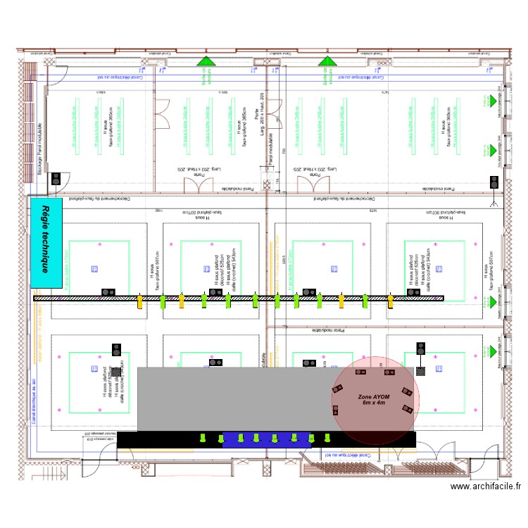 implantation tech OIM Inter V1. Plan de 0 pièce et 0 m2