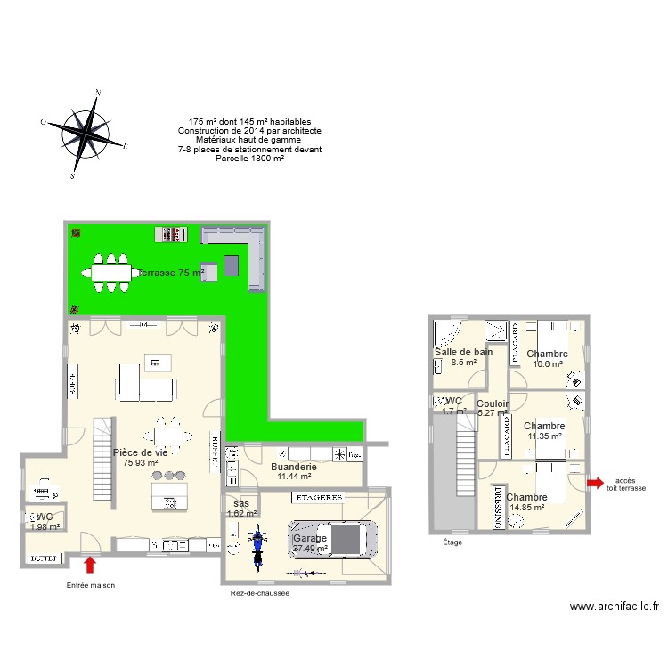 COUR. Plan de 0 pièce et 0 m2