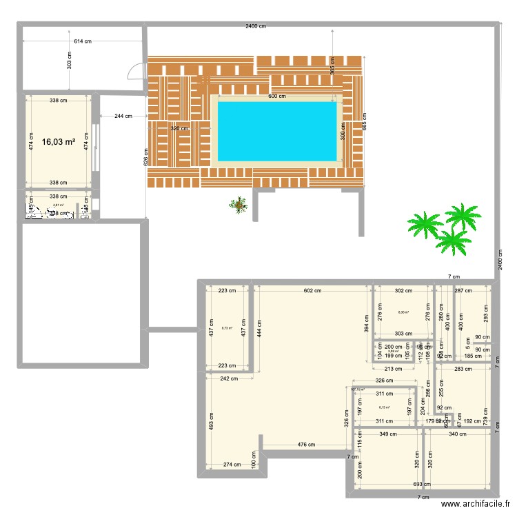 REBUFFAT EXTENSION 11/10. Plan de 13 pièces et 309 m2
