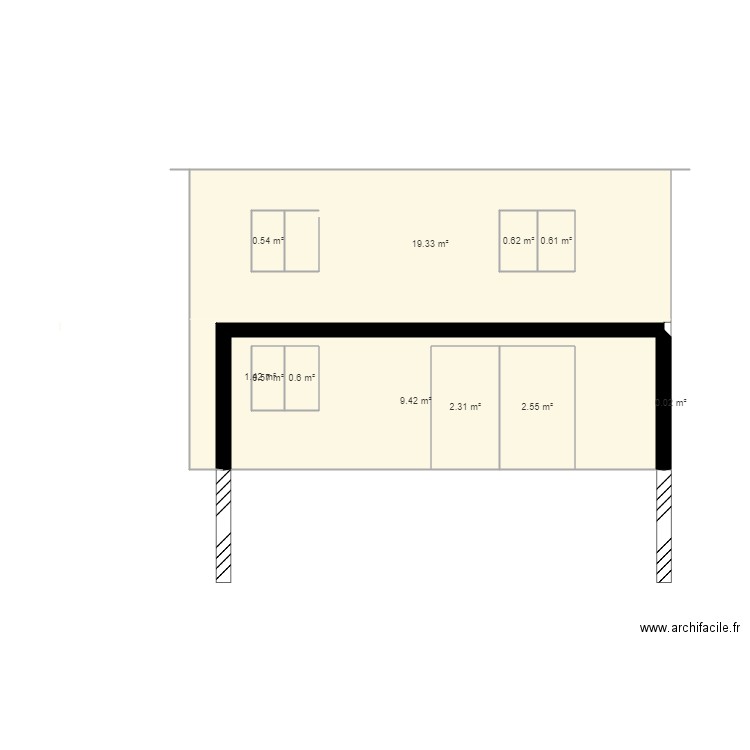 plan facade arriere. Plan de 0 pièce et 0 m2