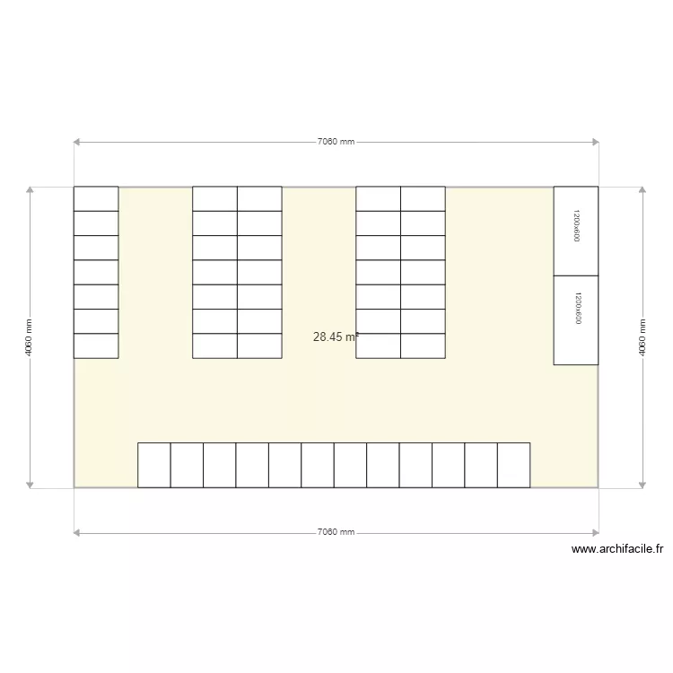 Cl Roussillon Arsenal. Plan de 