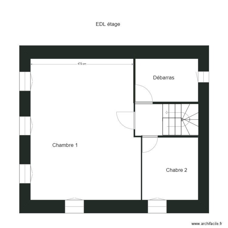 Letellier EDL étage. Plan de 0 pièce et 0 m2