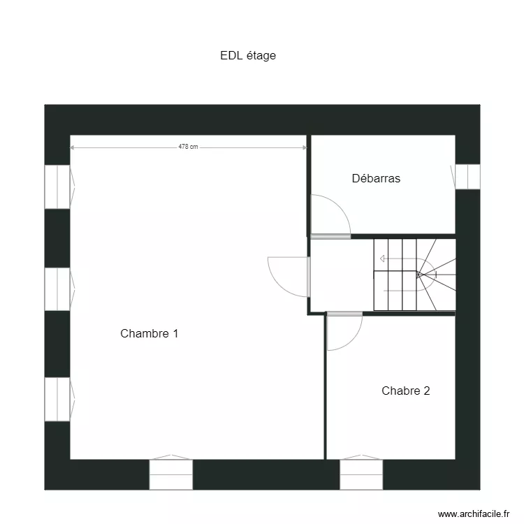 Letellier EDL &eacute;tage. Plan de 