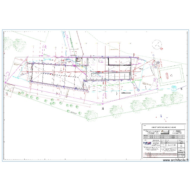 Projet Flaugergues. Plan de 0 pièce et 0 m2