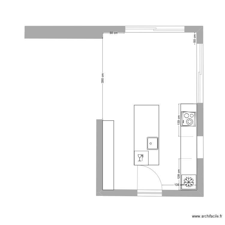 cuisine avril 23. Plan de 0 pièce et 0 m2