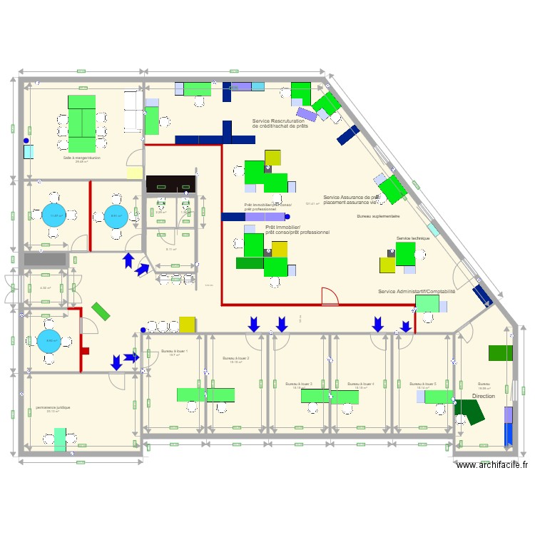 Locaux George Pompidou V5 intermédiaire. Plan de 0 pièce et 0 m2