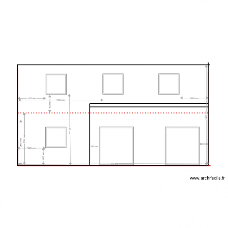 facadesud. Plan de 0 pièce et 0 m2