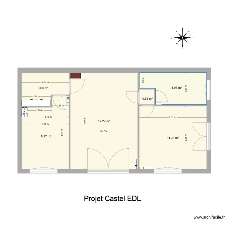 Projet castel   EDL. Plan de 