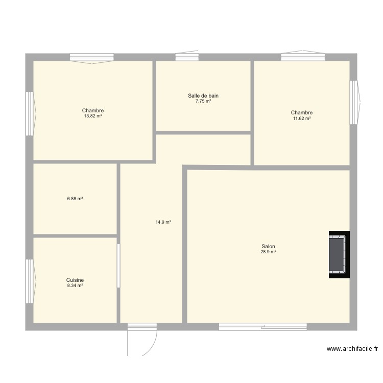 Maison prototype 1. Plan de 0 pièce et 0 m2