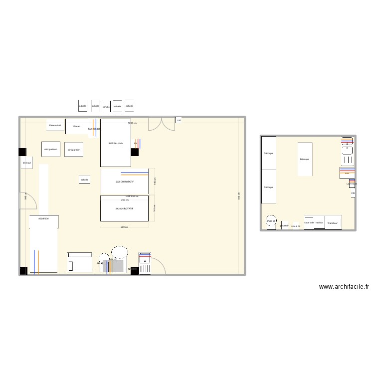 Projet. Plan de 0 pièce et 0 m2