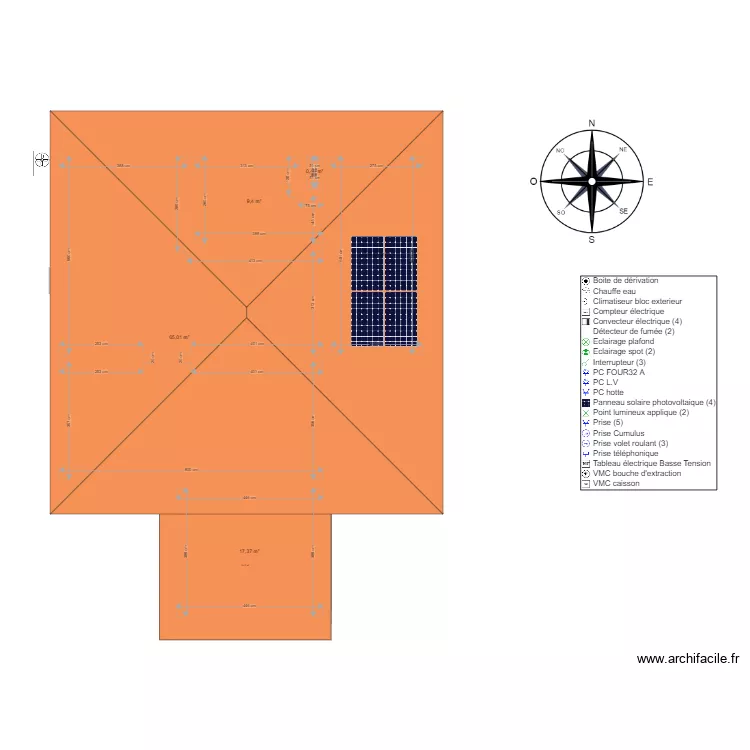 maison handicap&eacute;. Plan de 