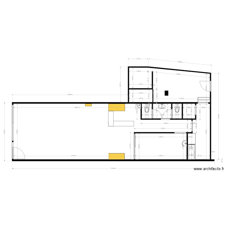 RESTAURANT TOTO. Plan de 0 pièce et 0 m2