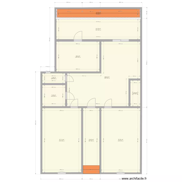 hasnon 3ème plancher. Plan de hasnon 3ème plancher. Plan de