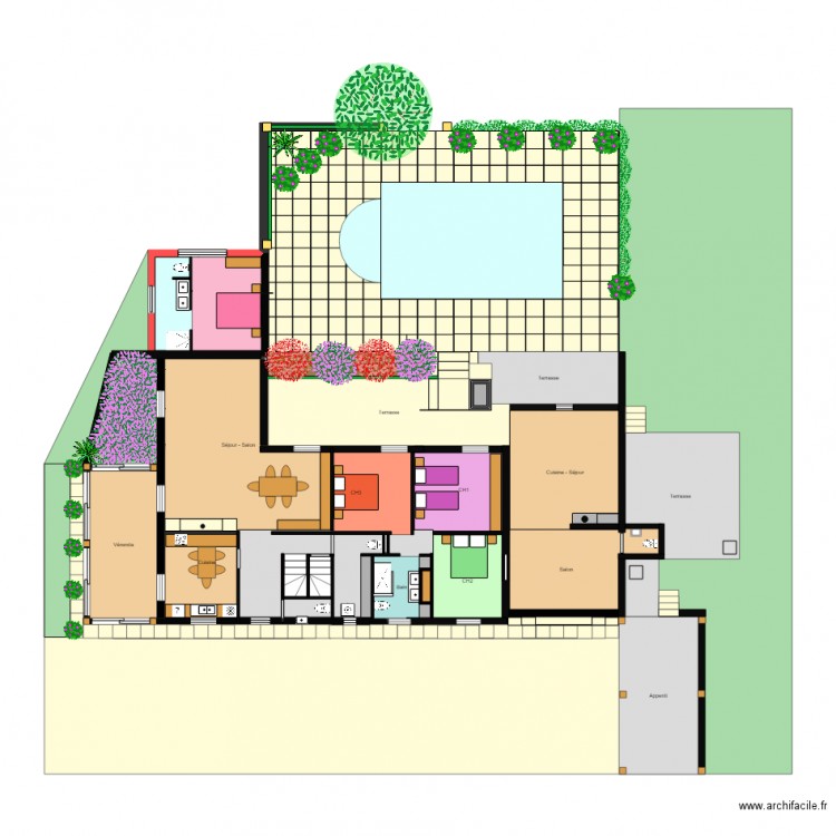 Gîte Le Pech. Plan de 0 pièce et 0 m2