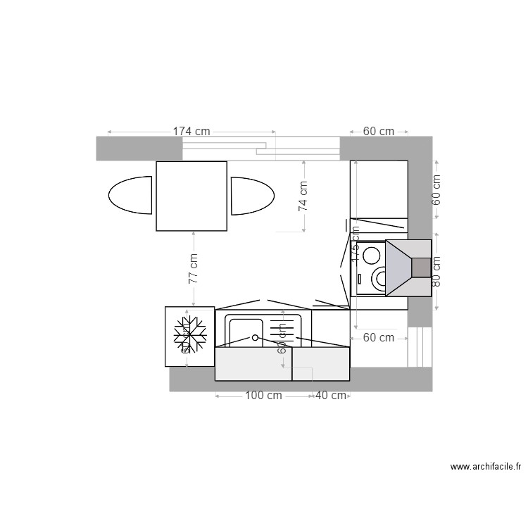 cuisine annexe 2021. Plan de 0 pièce et 0 m2