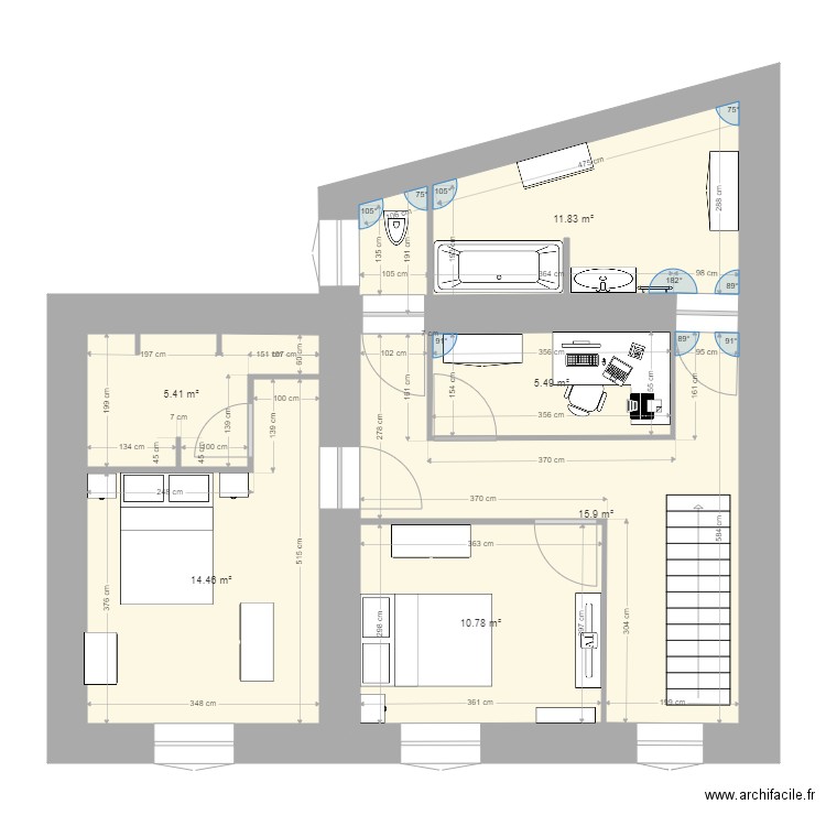 Maison Planche CATTIN 1Er etage. Plan de 0 pièce et 0 m2