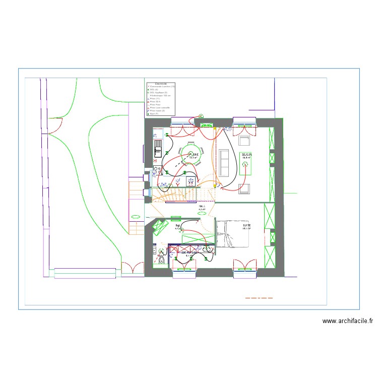 Gloaguen rdc. Plan de 0 pièce et 0 m2