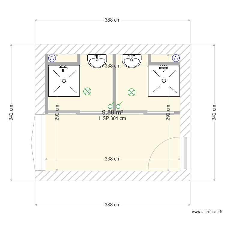 Général électrique existant. Plan de 0 pièce et 0 m2