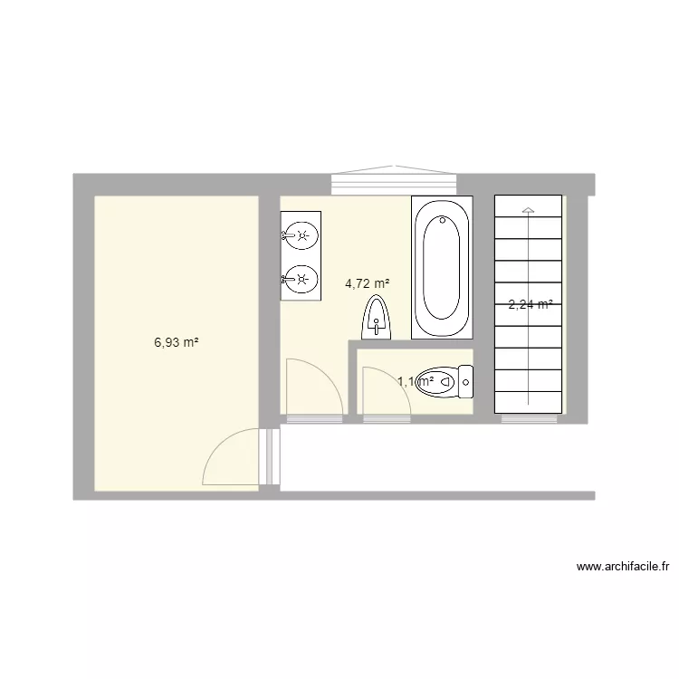 Brassart actuel. Plan de 