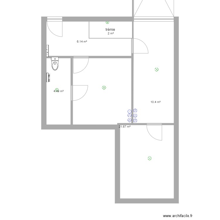etage 2 . Plan de 0 pièce et 0 m2