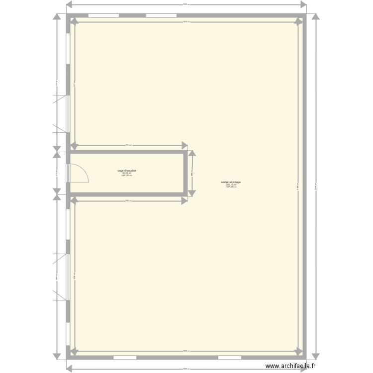 hangar ateliers bis. Plan de 0 pièce et 0 m2