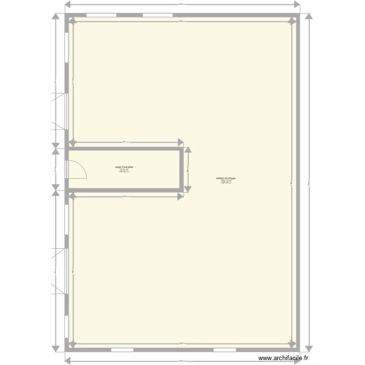 hangar ateliers bis. Plan de 