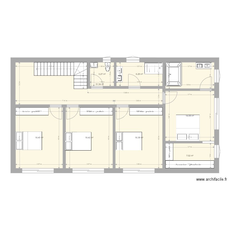 plan 790x1500. Plan de 0 pièce et 0 m2