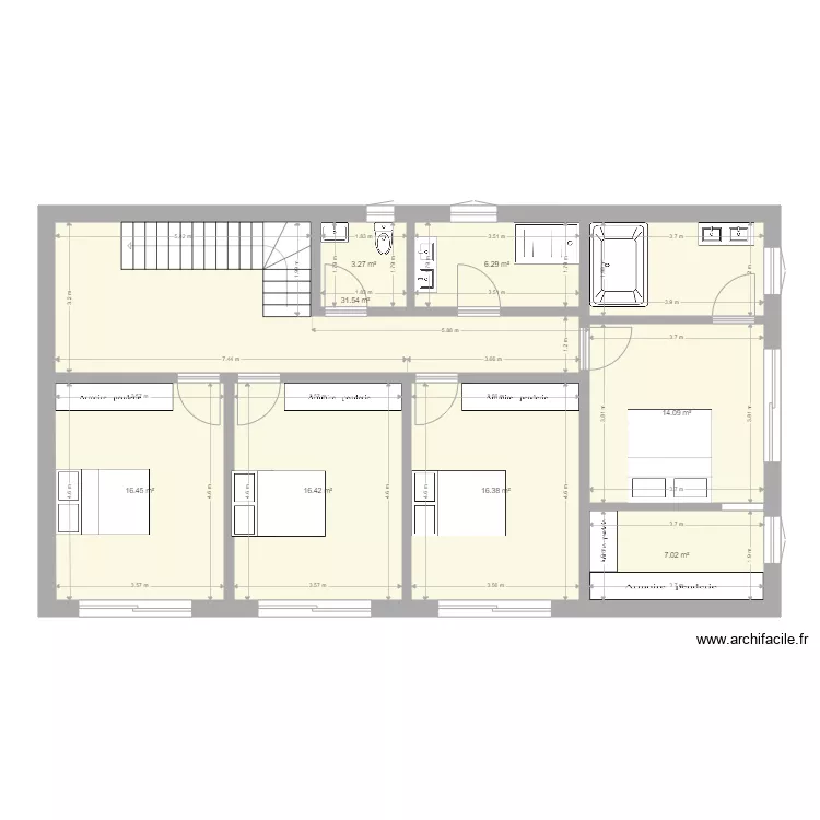 plan 790x1500. Plan de 