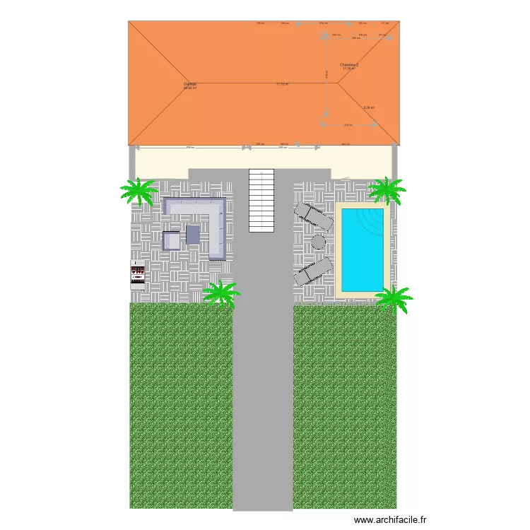 Ext&eacute;rieur. Plan de 