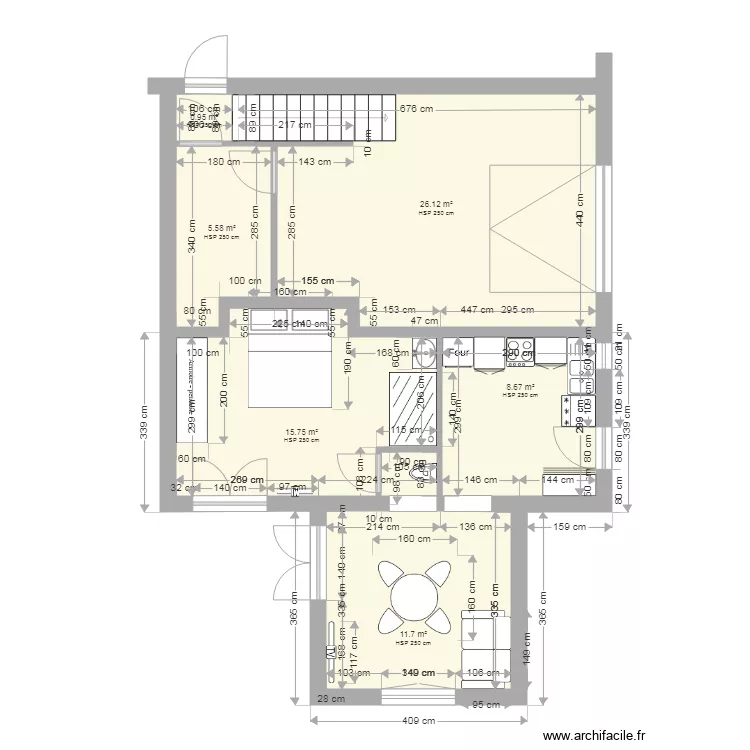 Studio 1609. Plan de 