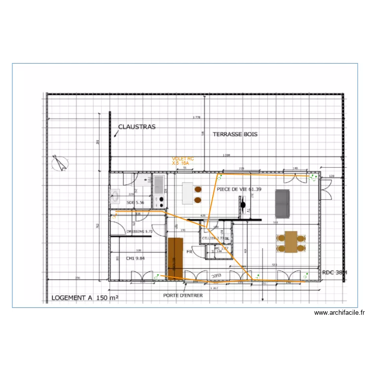 CIRCUIT VOLET RC. Plan de 
