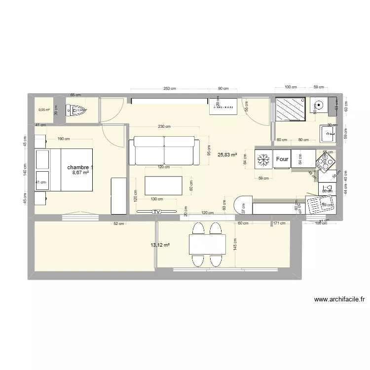 PLAN3 CUISINE NORD PLAQUE ANGLE. Plan de 