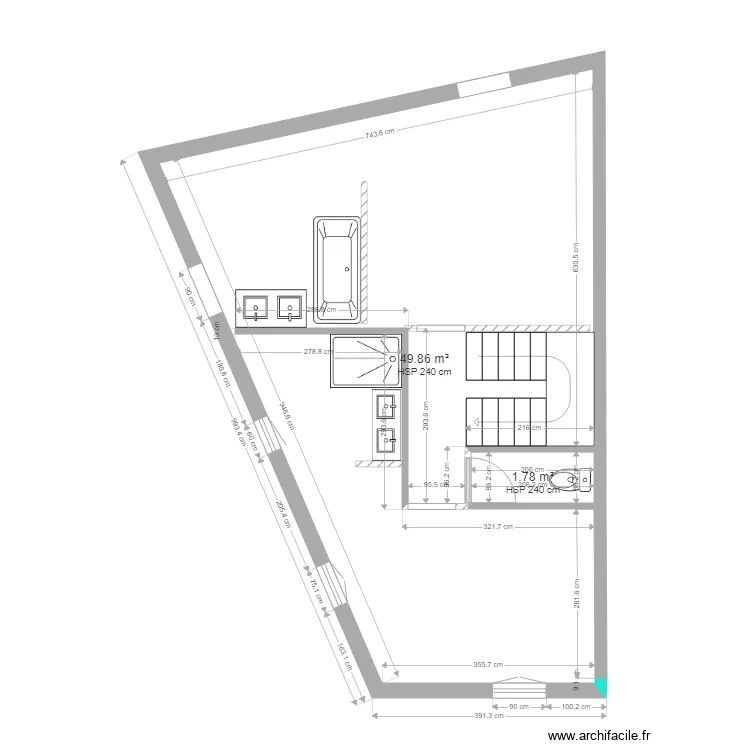 Gite Etage 1. Plan de 