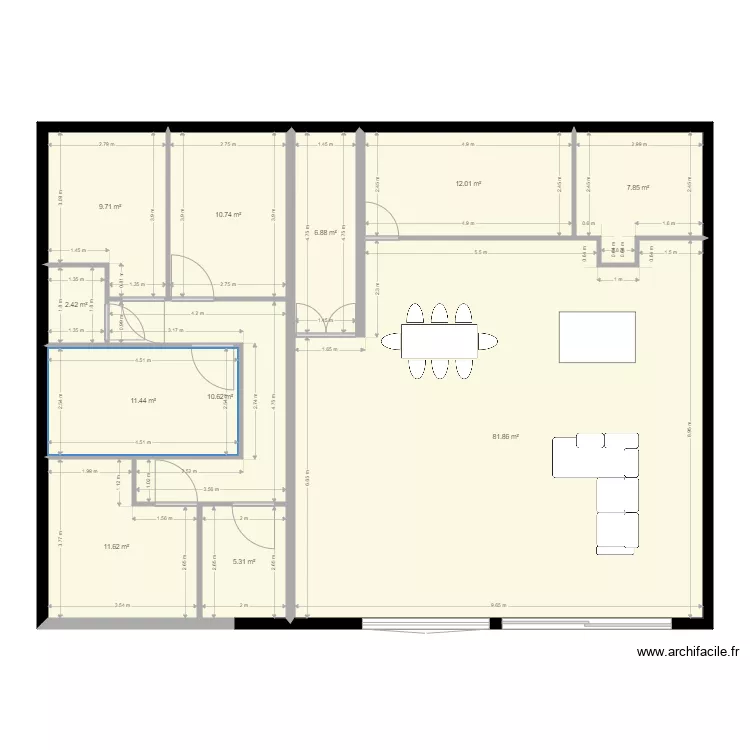 Etage Chalet. Plan de Etage Chalet. Plan de
