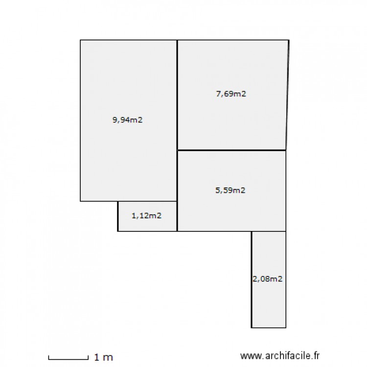 etage atypique. Plan de 0 pièce et 0 m2