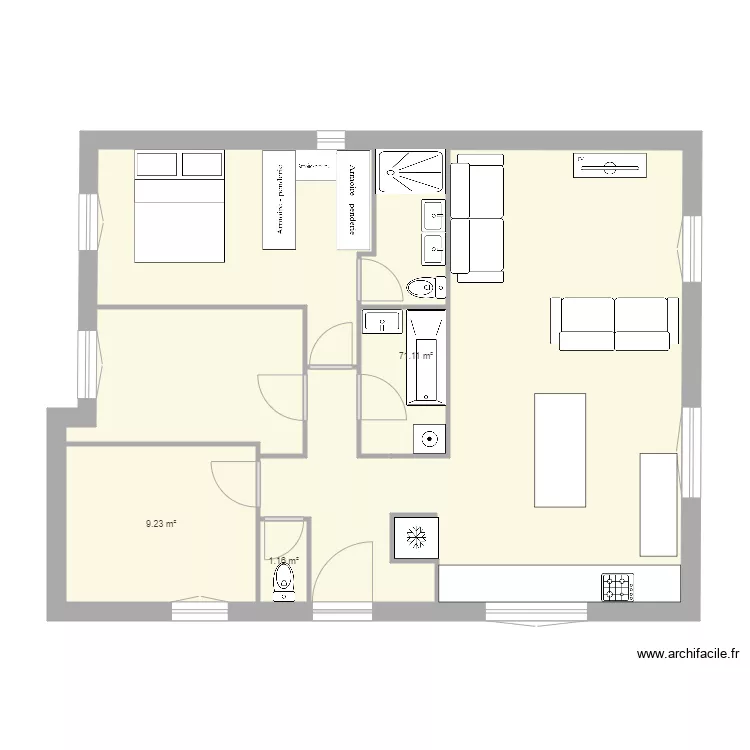 maison Ortholan idee 1 locatif. Plan de 