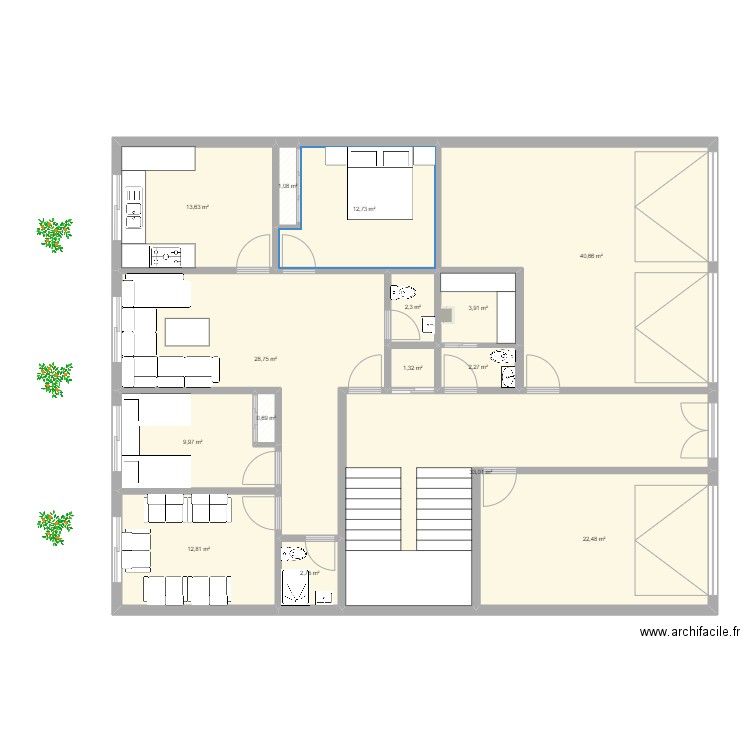 Rdc filaj. Plan de 0 pièce et 0 m2