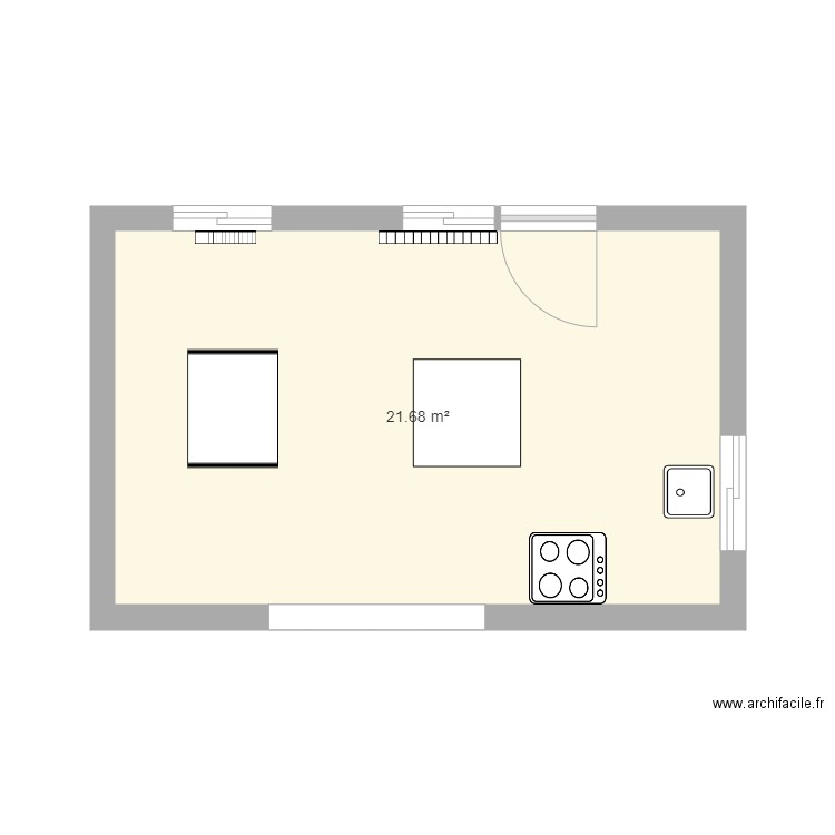 Cuisine1. Plan de 0 pièce et 0 m2