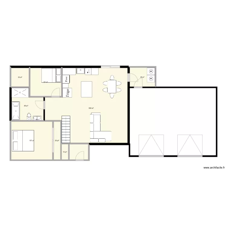 maison future. Plan de 