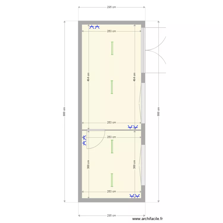Walvert 8 m . Plan de 