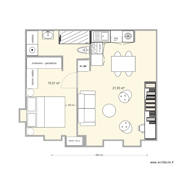 2 PIECES ST LEGER 21 11 06 1850. Plan de 0 pièce et 0 m2