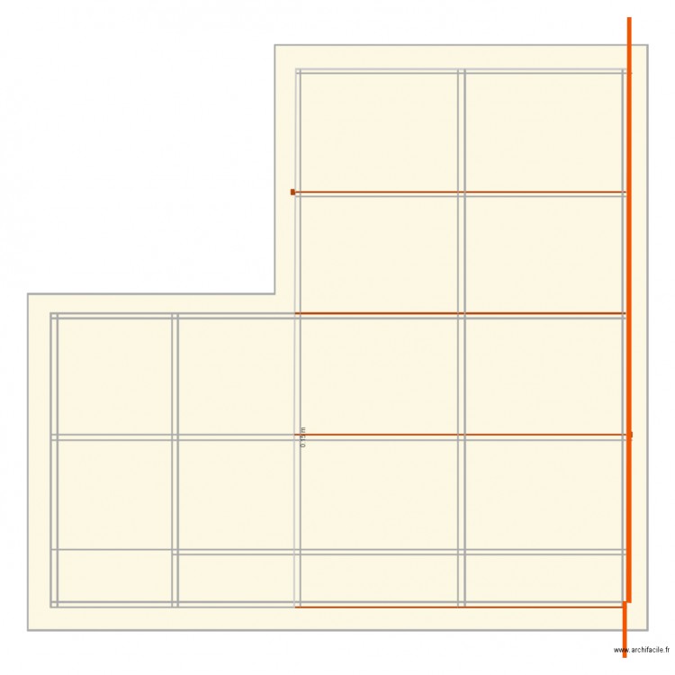 New hangar extension frame. Plan de 0 pièce et 0 m2