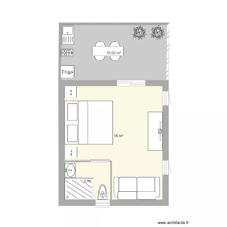 G&icirc;te 1. Plan de 