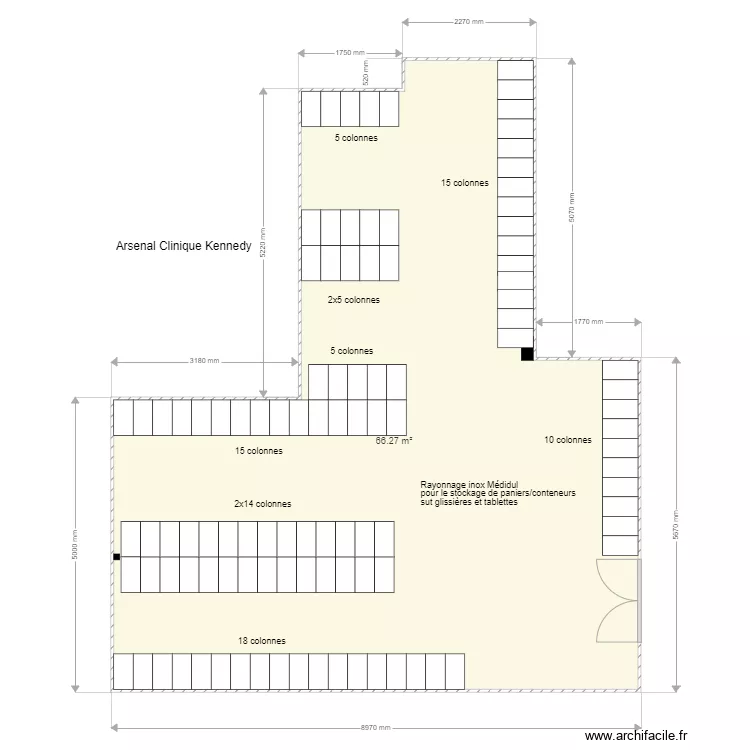 Clinique Kennedy. Plan de 