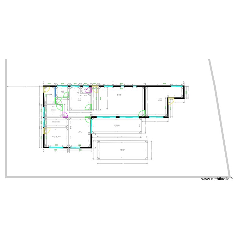 VAI PLEIN PIED SANS MEUBLE. Plan de 0 pièce et 0 m2