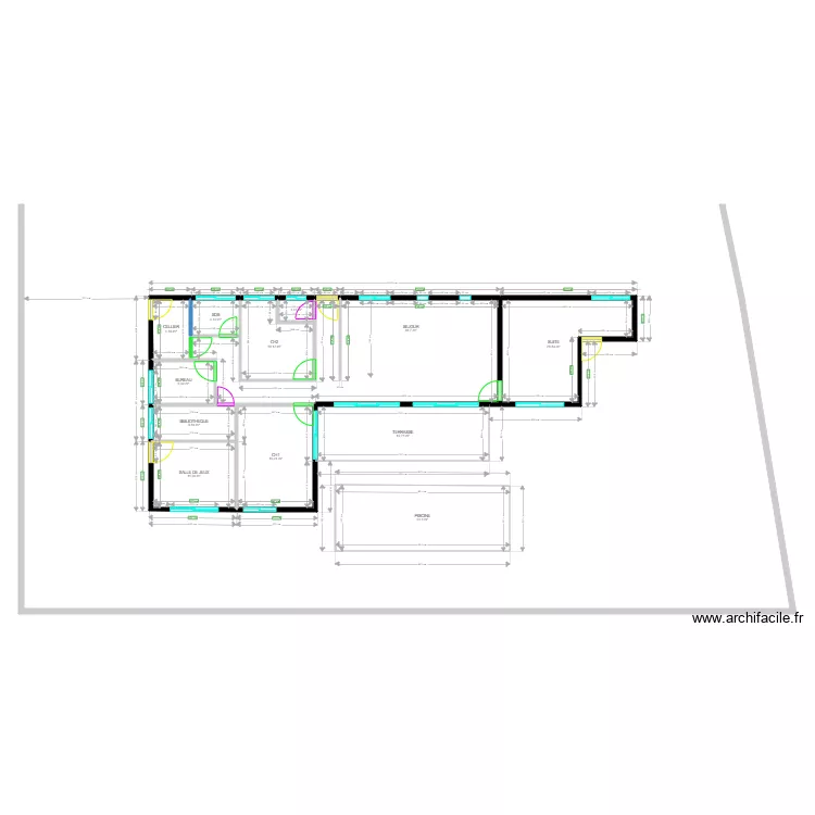 VAI PLEIN PIED SANS MEUBLE. Plan de VAI PLEIN PIED SANS MEUBLE. Plan de