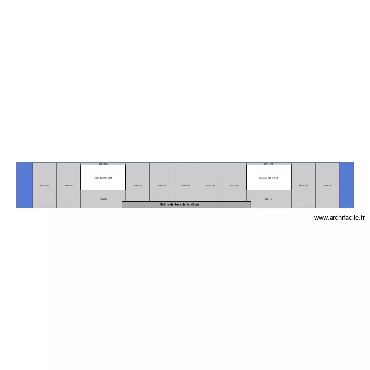 Mur Kempinski exemple. Plan de 