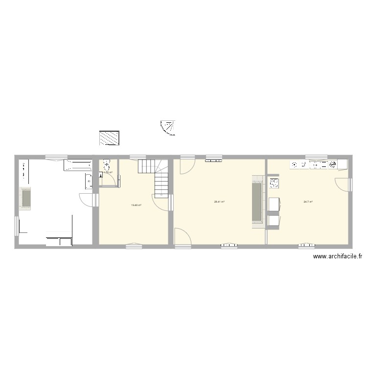 RDC. Plan de 0 pièce et 0 m2