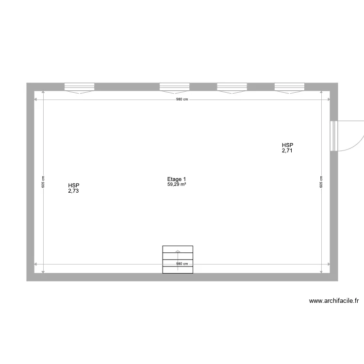 Etage 1 RP. Plan de Etage 1 RP. Plan de